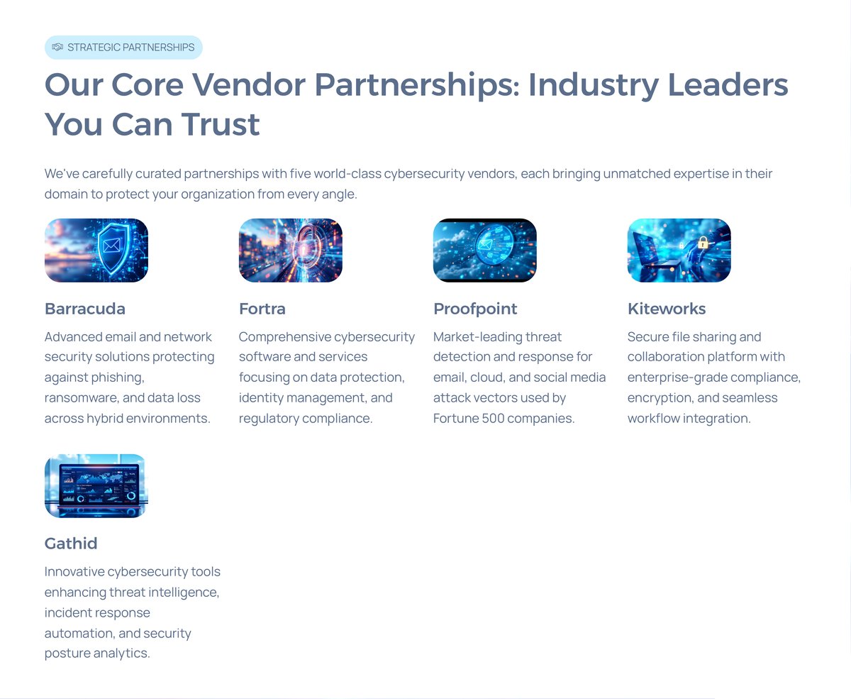 Core Vendor Partnerships